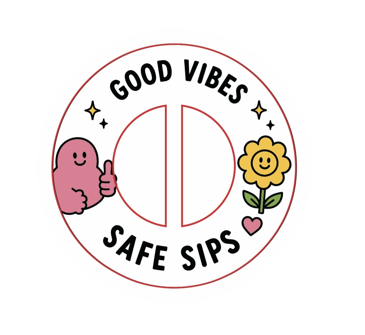 Good Vibes — Safe Sips BeSuro sticker