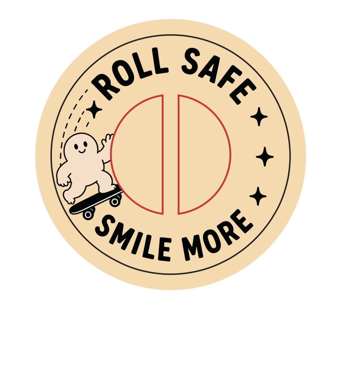 Roll Safe — Smile More BeSuro sticker