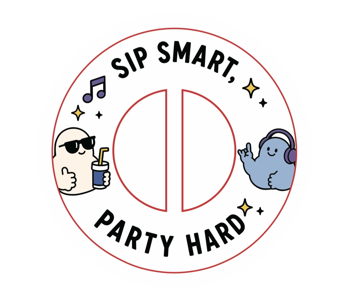Sip Smart — Party Hard BeSuro sticker